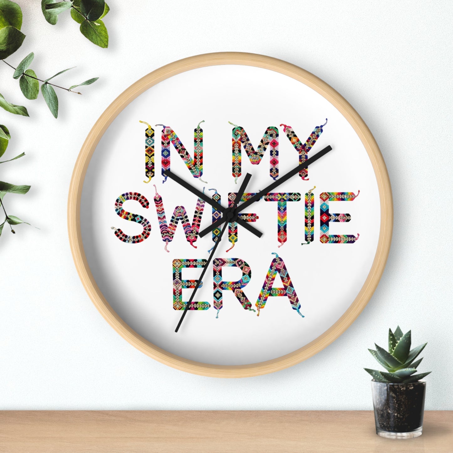 Colorful "In My Sweet Era" Wall Clock