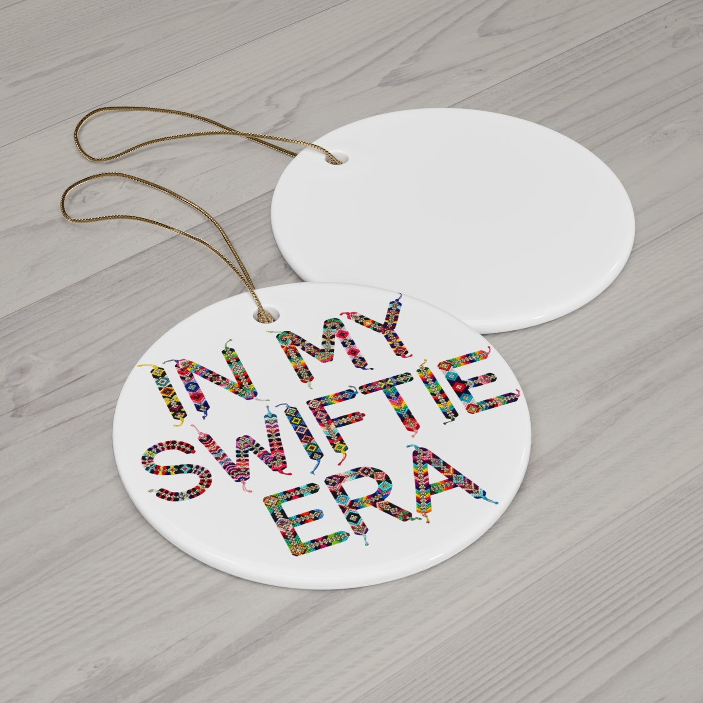 Ceramic Ornament, 'In My Swiftie Era'