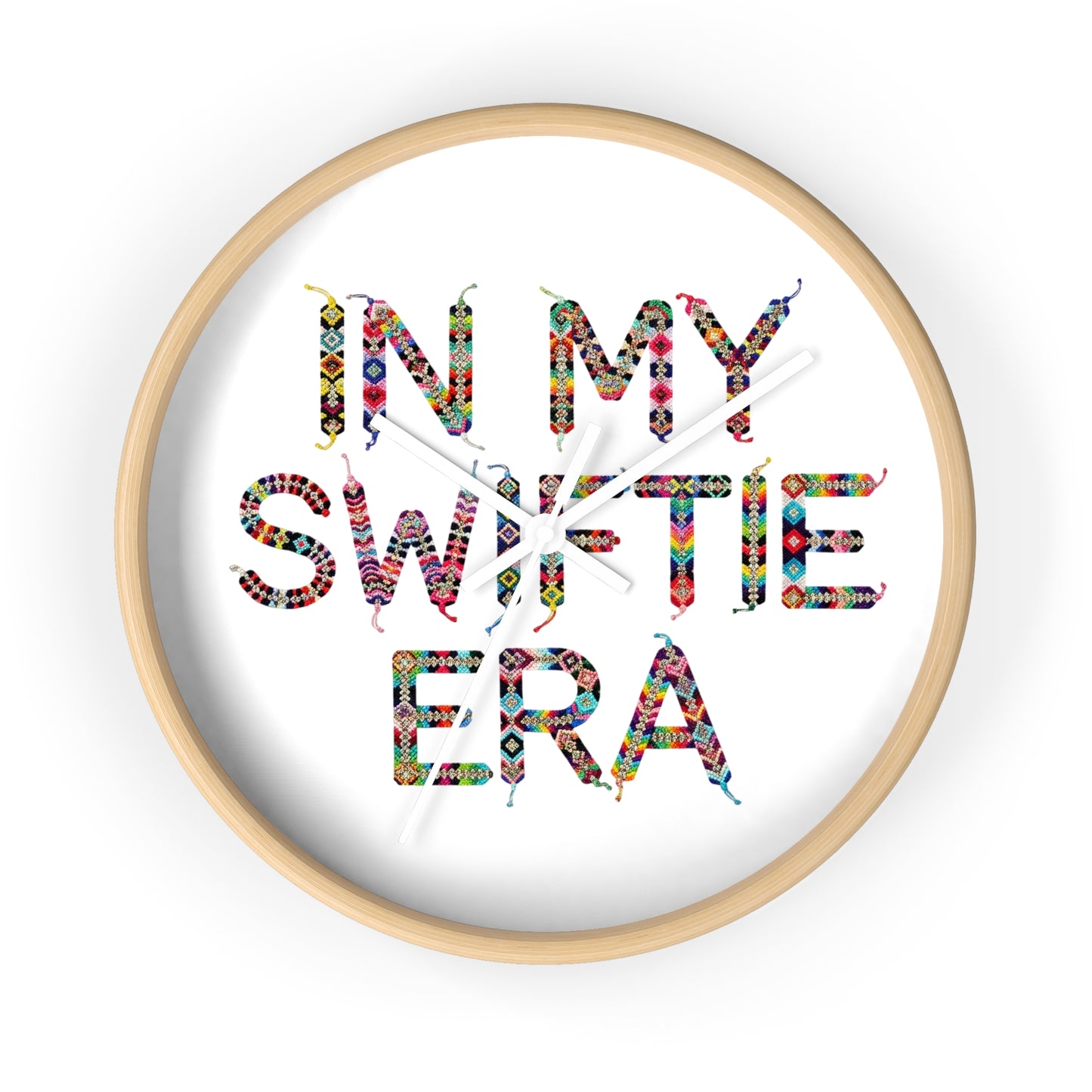 Colorful "In My Sweet Era" Wall Clock