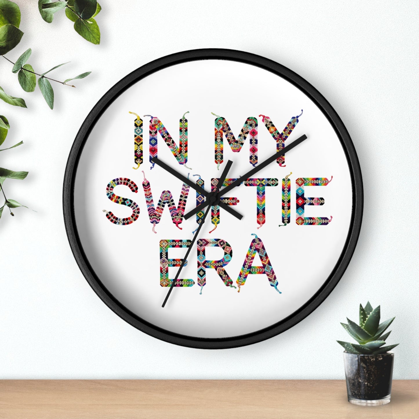 Colorful "In My Sweet Era" Wall Clock