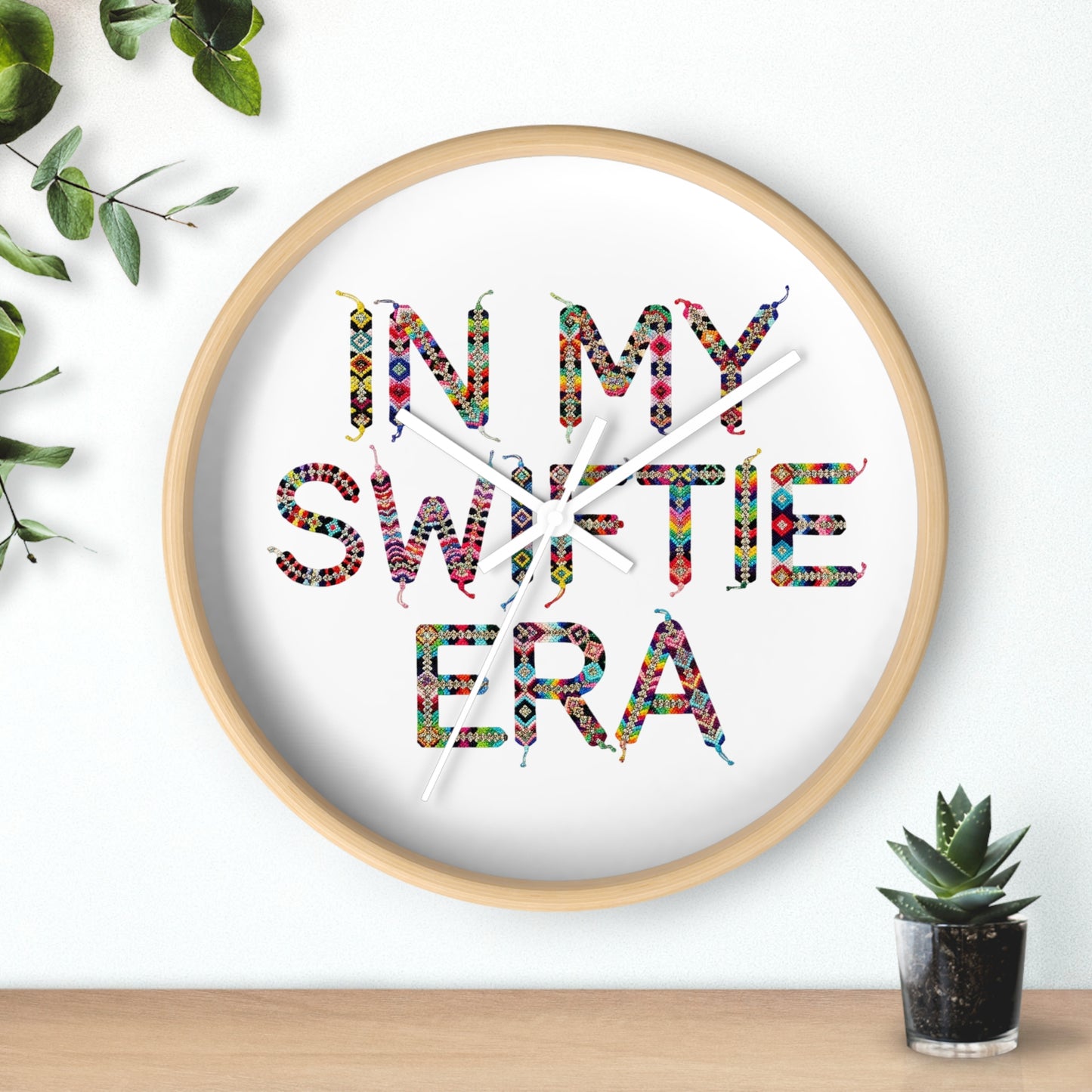 Colorful "In My Sweet Era" Wall Clock