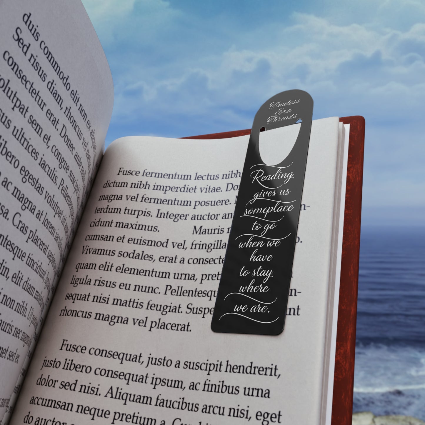 Elegant Metal Bookmark - Inspirational Reading Gift, Literary Accessory, Book Lover Keepsake, Motivational Quote Bookmark
