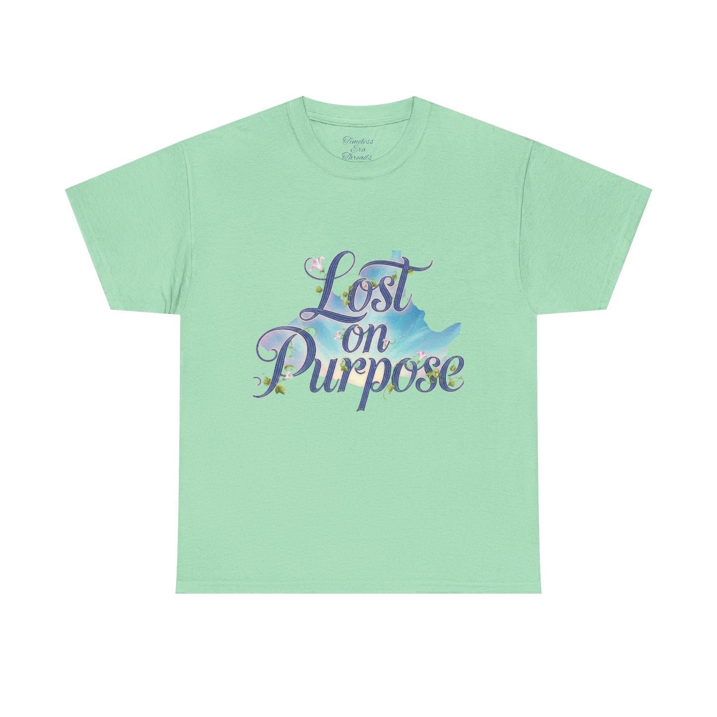 Whimsical Adventure Tee, Lost on Purpose Shirt, Nature Lover's Cotton T-Shirt, Gift for Dreamers, Magical Forest Graphic Tee