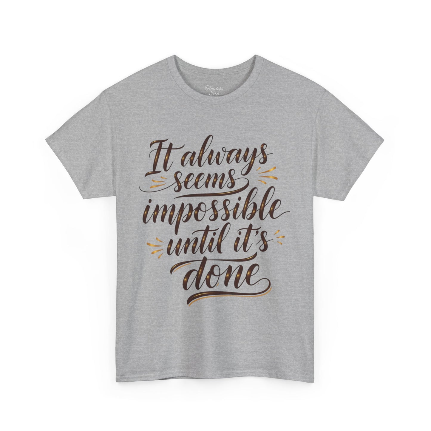 Inspirational Quote Tee: Unisex Heavy Cotton T-Shirt, Motivational Gift, Casual Wear, Everyday T-Shirt, Positive Message Apparel