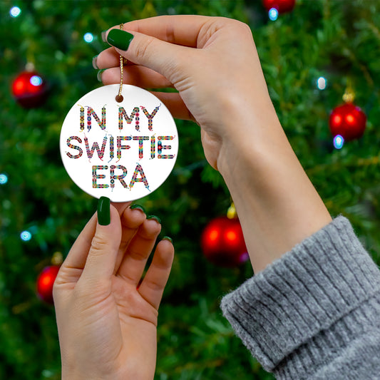 Ceramic Ornament, 'In My Swiftie Era'