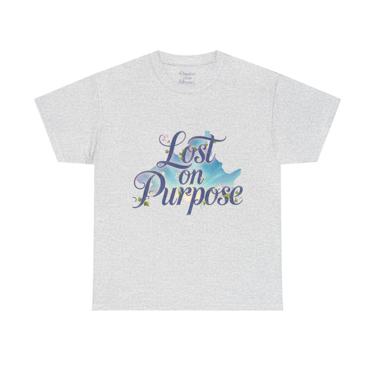 Whimsical Adventure Tee, Lost on Purpose Shirt, Nature Lover's Cotton T-Shirt, Gift for Dreamers, Magical Forest Graphic Tee