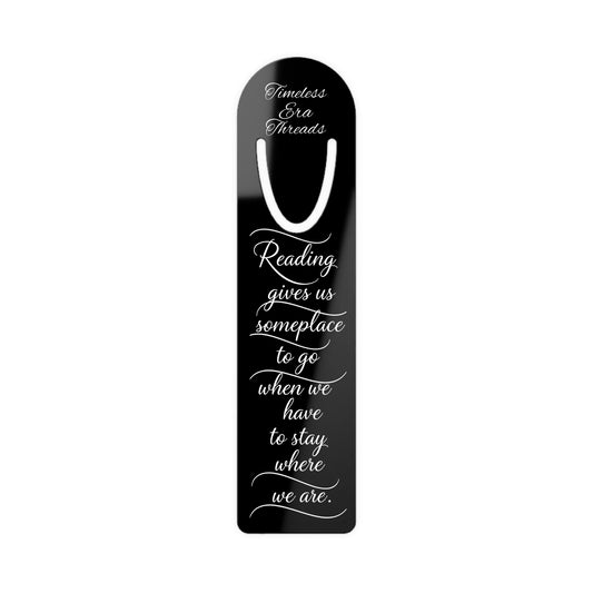 Elegant Metal Bookmark - Inspirational Reading Gift, Literary Accessory, Book Lover Keepsake, Motivational Quote Bookmark